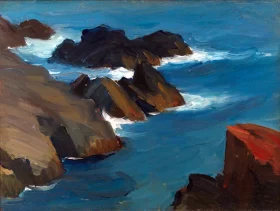 Rocky Sea Shore by Edward Hopper