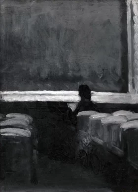 Solitary Figure in a Theater by Edward Hopper