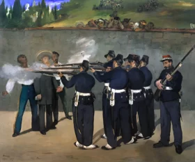 The Execution of Emperor Maximilian 1868 by Edouard Manet