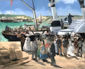 The Folkestone Boat, Boulogne by Edouard Manet