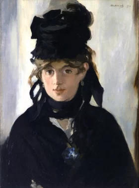 Berthe Morisot With a Bouquet of Violets 1872 by Edouard Manet