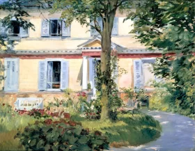 Landhaus in Rueil 1882 by Edouard Manet