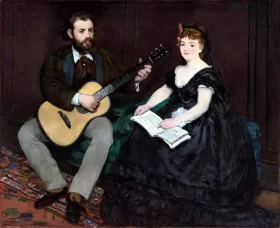Music Lesson 1870 by Edouard Manet