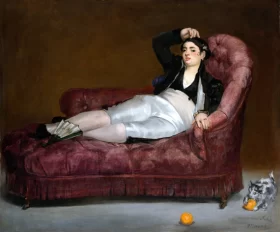 Reclining Young Woman in Spanish Costume by Edouard Manet