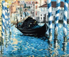 The grand canal of Venice (Blue Venice) 1874 by Edouard Manet