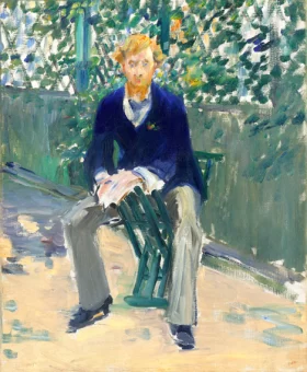 George Moore in the Artist's Garden 1879 by Edouard Manet