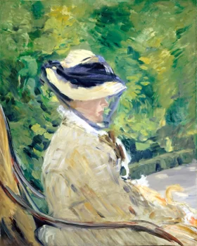 Madame Manet at Bellevue 1880 by Edouard Manet