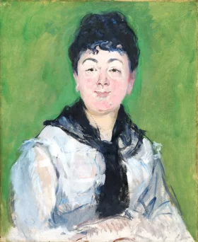 Portrait of a Woman with a Black Fichu 1878 by Edouard Manet