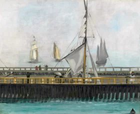The Jetty of Boulogne-sur-Mer 1868 by Edouard Manet