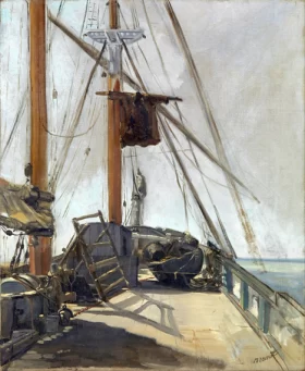The ship's deck 1860 by Edouard Manet