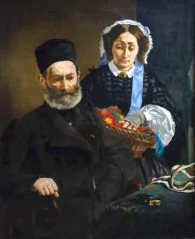 Portrait de M. et Mme Auguste Manet by Edouard Manet