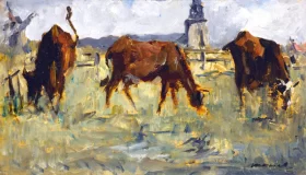 Vaches Au Pâturage 1873 by Edouard Manet