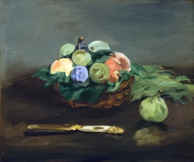 Basket of Fruit 1864 by Edouard Manet