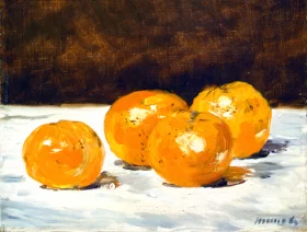 Four Mandarin Oranges 1882 by Edouard Manet