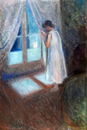 The Girl By The Window by Edvard Munch