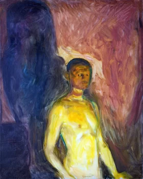 Self Portrait In Hell by Edvard Munch