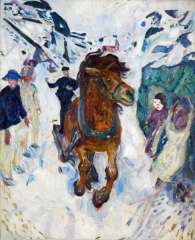 Galloping Horse by Edvard Munch