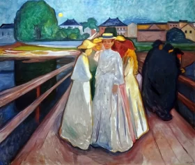 Ladies On The Bridge by Edvard Munch
