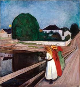 The Girls On The Bridge by Edvard Munch