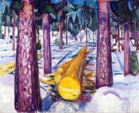 The Yellow Log by Edvard Munch