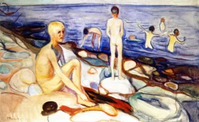 Bathing Boys by Edvard Munch