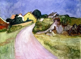 Street In Asgardstrand by Edvard Munch