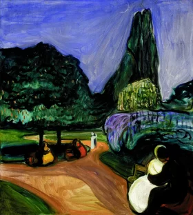 Summer Night In Studenterlunden by Edvard Munch