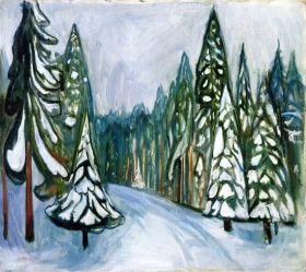 New Snow by Edvard Munch