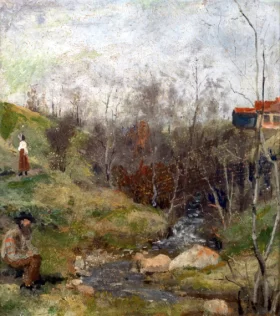 Spring Landscape by Edvard Munch