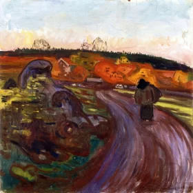 Autumn Rain by Edvard Munch
