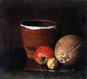 Jar, Apple, Walnut And Coconut by Edvard Munch