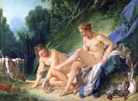 Diana leaving her Bath 1742 by Francois Boucher