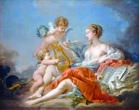 Allegory of Music 1764 by Francois Boucher