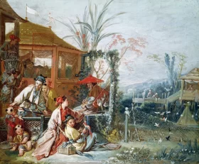 The Chinese Hunt by Francois Boucher
