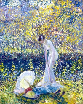 Cherry Blossoms by Frederick Carl Frieseke