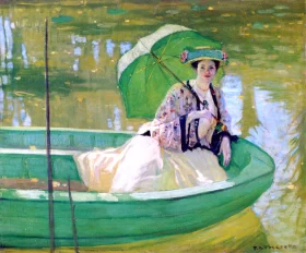 Lady With Parasol by Frederick Carl Frieseke