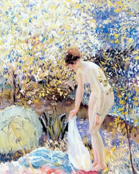Cherry Blossoms by Frederick Carl Frieseke