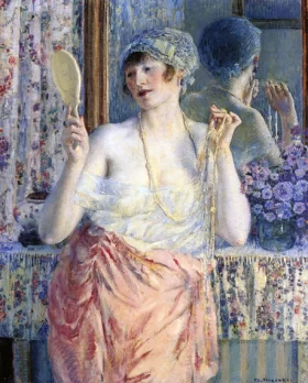 Woman Before A Mirror by Frederick Carl Frieseke