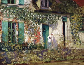 The House In Giverny by Frederick Carl Frieseke
