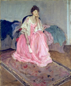 Lady In Pink by Frederick Carl Frieseke