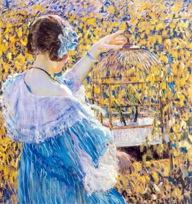 The Birdcage by Frederick Carl Frieseke