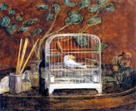 Bird In A Cage by Frederick Carl Frieseke