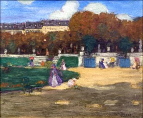 Luxembourg Gardens, Paris, France by Frederick Carl Frieseke
