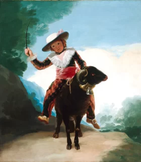 Boy on a Ram by Francisco Goya