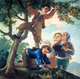 Boys picking fruit 1778 by Francisco Goya