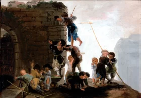 Children looking for nests by Francisco Goya