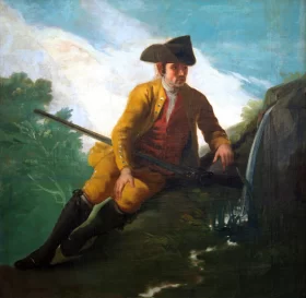 Hunter beside a fountain by Francisco Goya