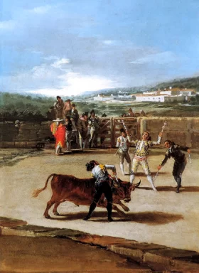 Banderillas in the field 1793 by Francisco Goya