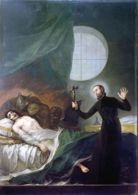 St. Francis Borgia Helping a Dying Impenitent 1788 by Francisco Goya