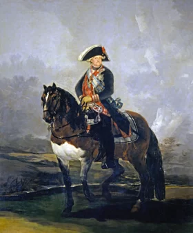 Charles IV on horseback 1800 by Francisco Goya